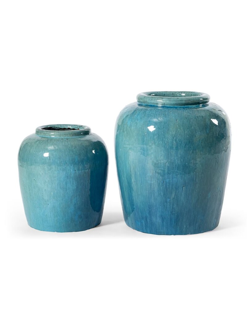 Thea Ocean Blue Thea Stoneware Vase