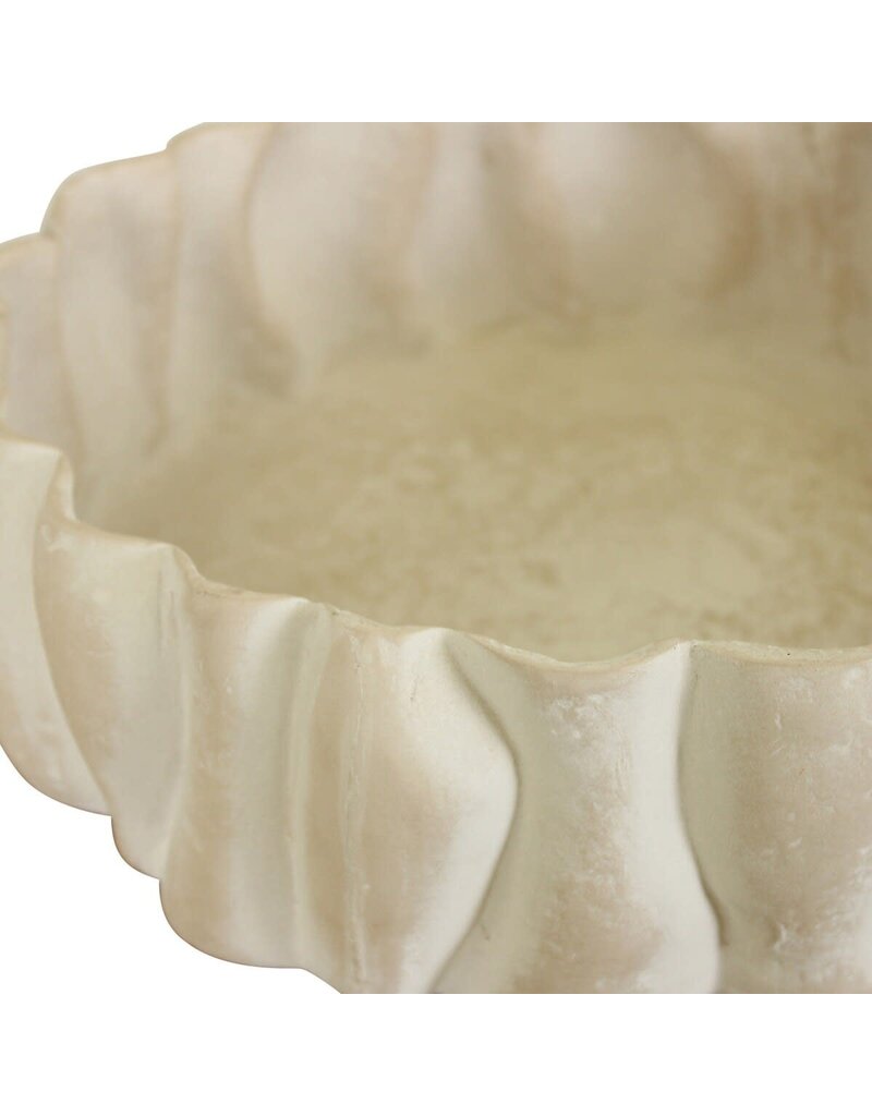 Eleanor Eleanor Wide Ecomix Decorative Cache Pot, White Chalk