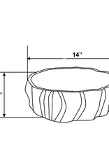 Eleanor Eleanor Wide Ecomix Decorative Cache Pot, White Chalk