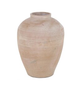 Clay Tapered Clay Vase, Grey