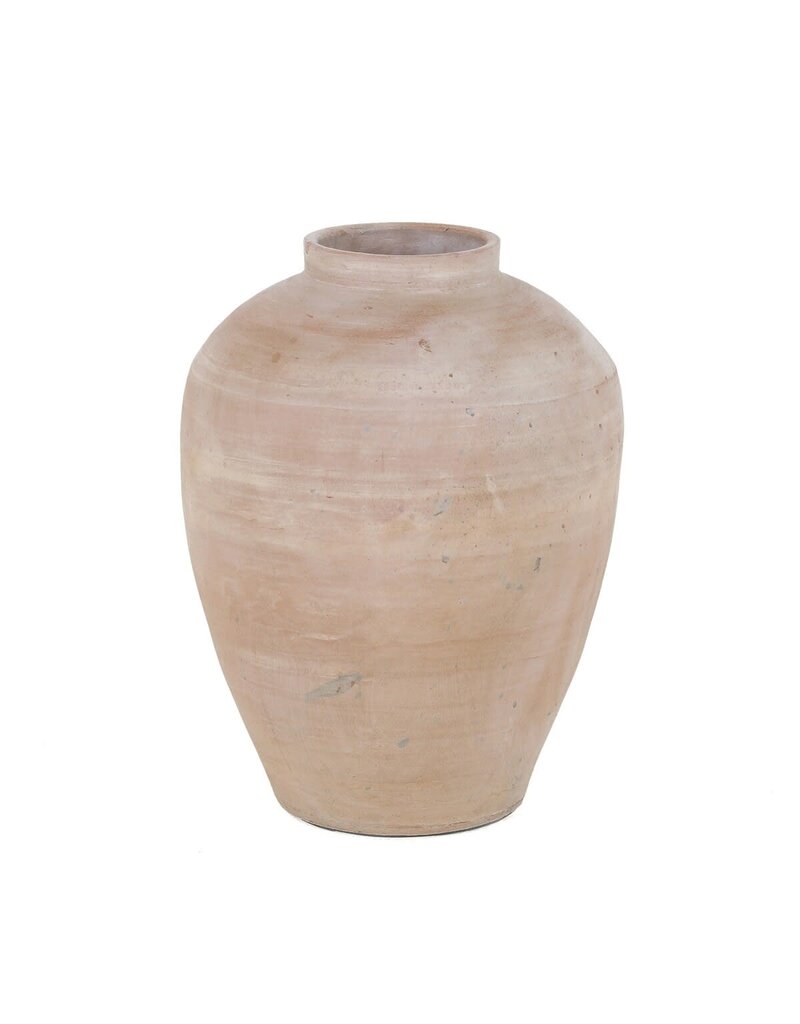 Clay Tapered Clay Vase, Grey