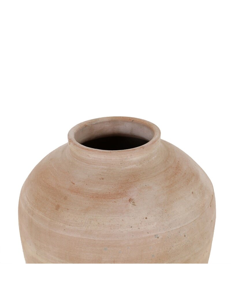 Clay Tapered Clay Vase, Grey