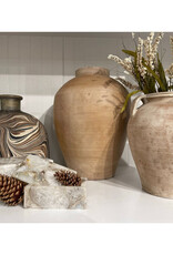 Clay Tapered Clay Vase, Grey