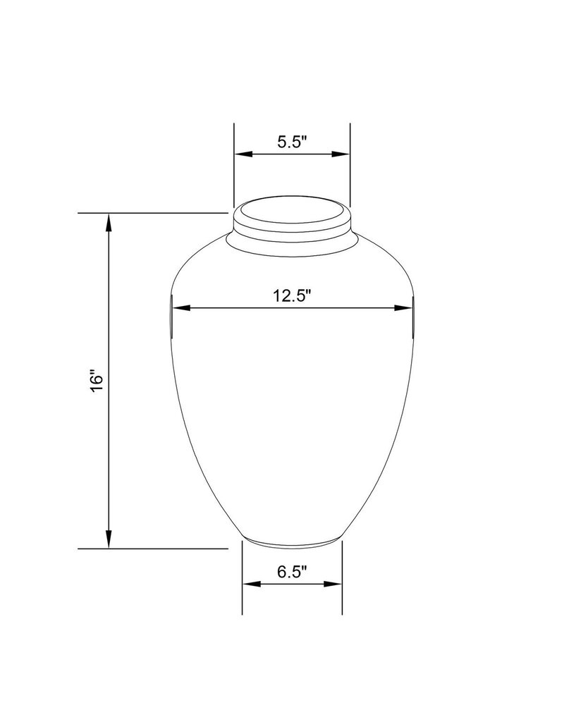 Clay Tapered Clay Vase, Grey