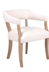 Hans Horseshoe Hans Horseshoe Arm Chair, Cream & Oak, EACH