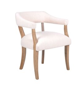 Hans Horseshoe Hans Horseshoe Arm Chair, Cream & Oak, EACH