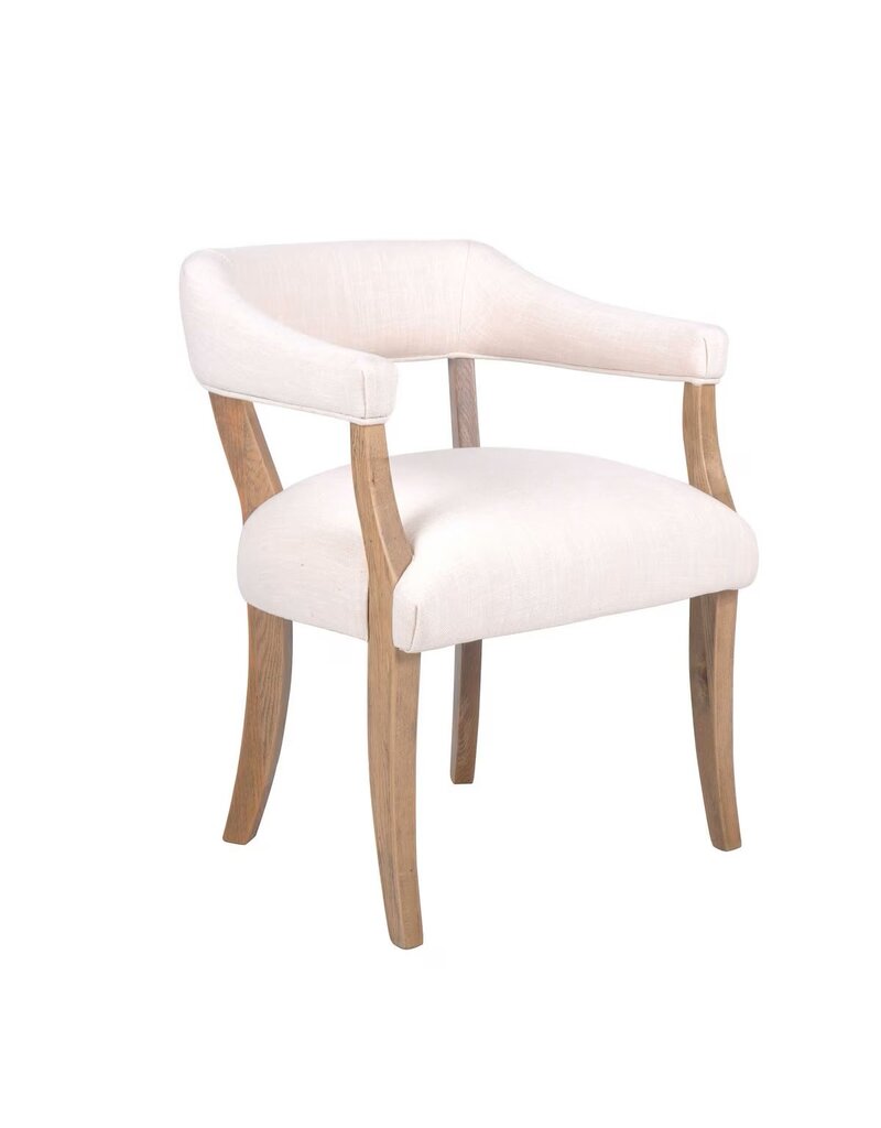 Hans Horseshoe Hans Horseshoe Arm Chair, Cream & Oak, EACH