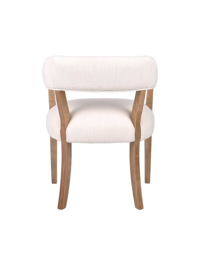 Hans Horseshoe Hans Horseshoe Arm Chair, Cream & Oak, EACH