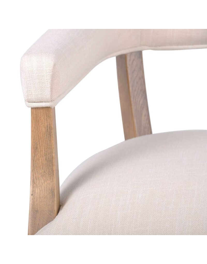 Hans Horseshoe Hans Horseshoe Arm Chair, Cream & Oak, EACH