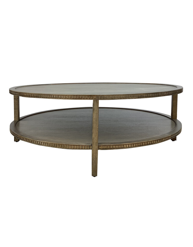 Southern Sky Taylor 48" Round Coffee Table - Fawn Brown
