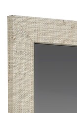 Egypt Sherrod Gemma Gia Rectangular Raffia Frame Mirror, Natural