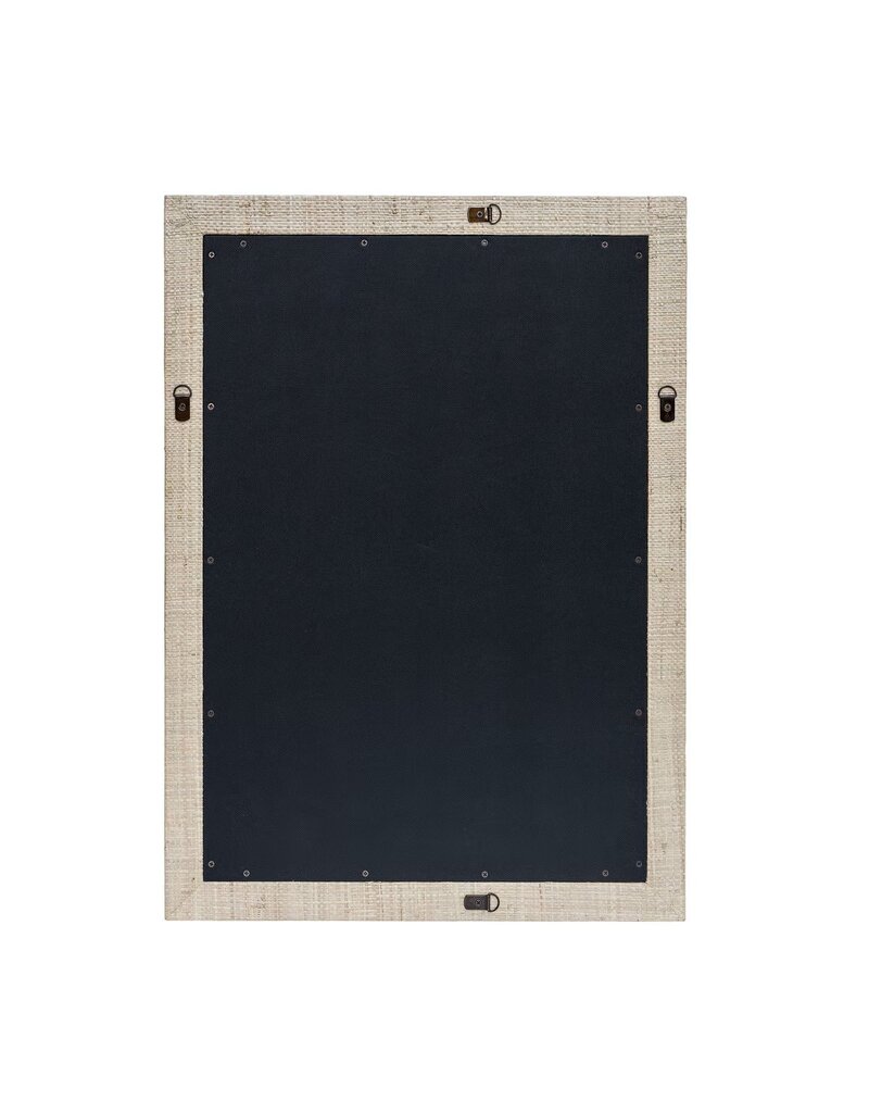 Egypt Sherrod Gemma Gia Rectangular Raffia Frame Mirror, Natural