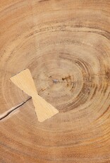 Teak 9" Round Wooden Teak Riser