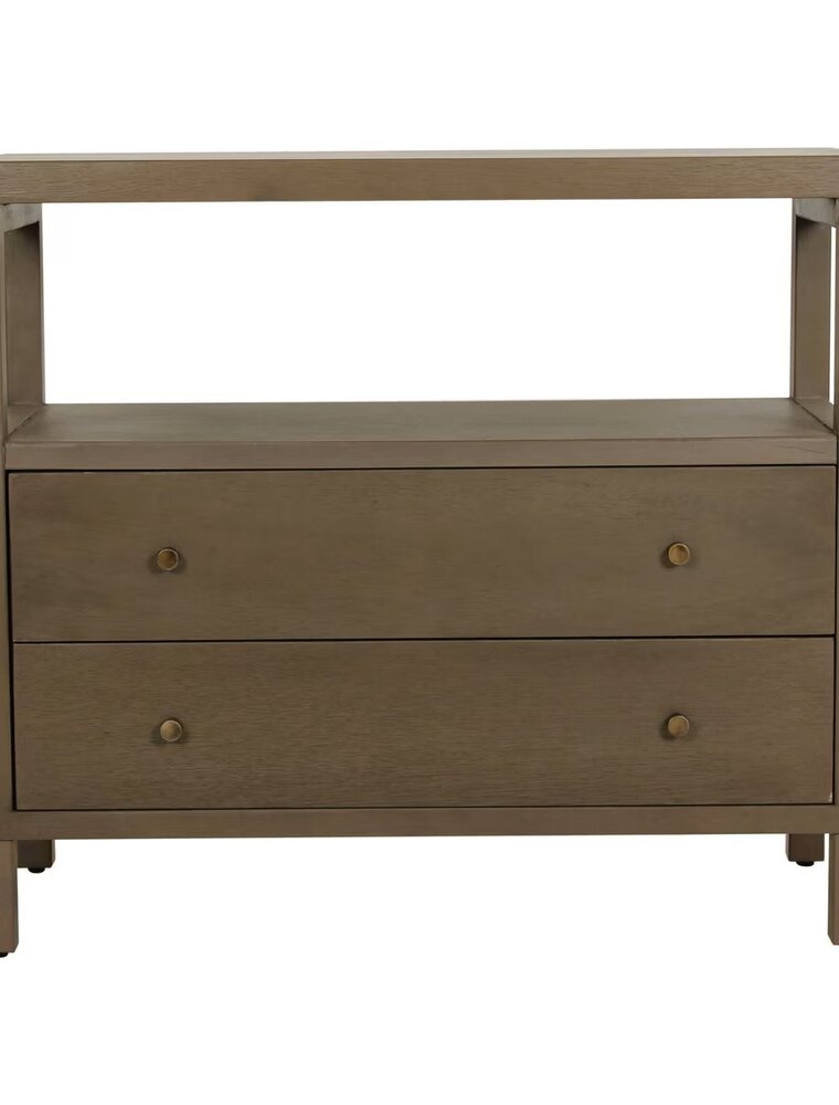 Egypt Sherrod Gemma Gemma 2 Drawer Nightstand - Chestnut Brown