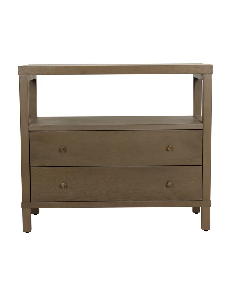 Egypt Sherrod Gemma Gemma 2 Drawer Nightstand - Chestnut Brown