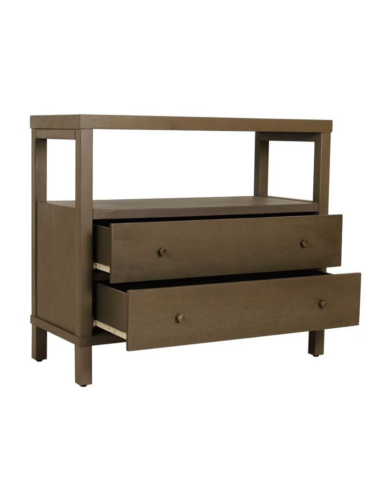 Egypt Sherrod Gemma Gemma 2 Drawer Nightstand - Chestnut Brown