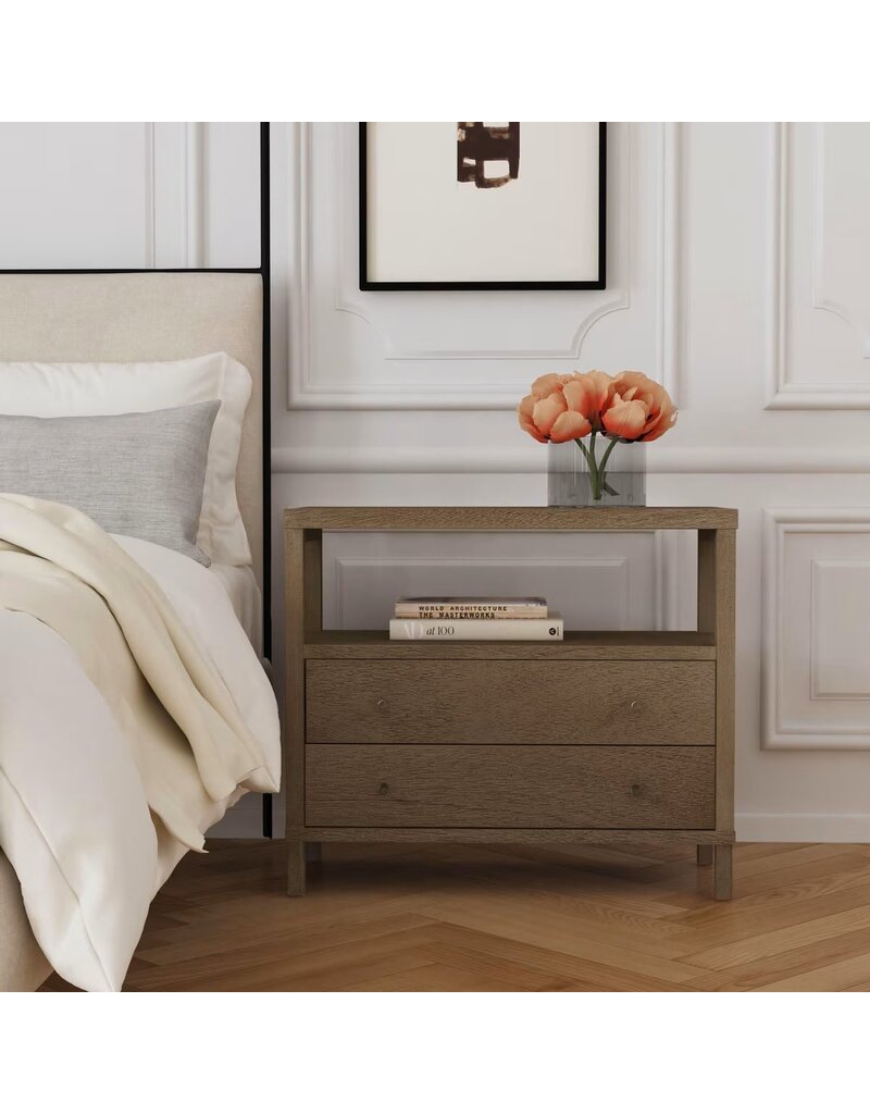 Egypt Sherrod Gemma Gemma 2 Drawer Nightstand - Chestnut Brown
