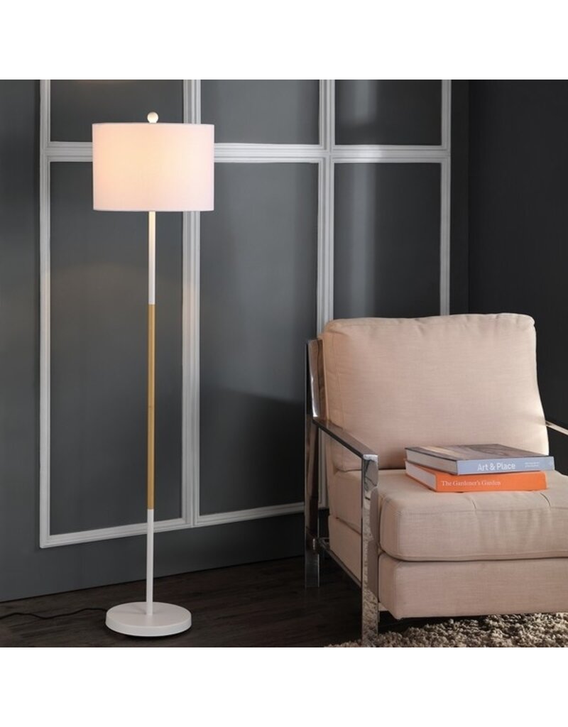 Safavieh Melrose 58.5" White Iron Floor Lamp
