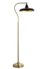 Safavieh Stefan 68" Brass Black Iron Floor Lamp