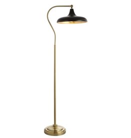 Safavieh Stefan 68" Brass Black Iron Floor Lamp