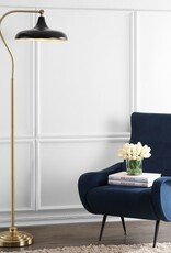 Safavieh Stefan 68" Brass Black Iron Floor Lamp