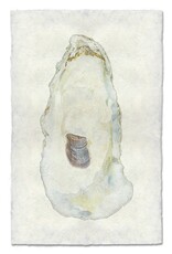 Barloga Studios Oyster Study #11 Print with Gold Magnets, Rope & Steel Hanger