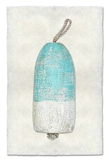 Barloga Studios Turquoise Bouy #1 Print with Rope & Steel Hanger
