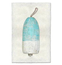 Barloga Studios Turquoise Bouy #1 Print with Rope & Steel Hanger