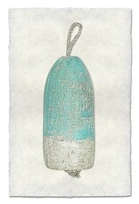 Barloga Studios Turquoise Bouy #2 Print with Rope & Steel Hanger
