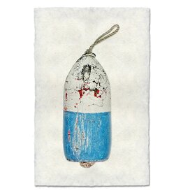 Barloga Studios Blue Bouy #2 Print with Rope & Steel Hanger