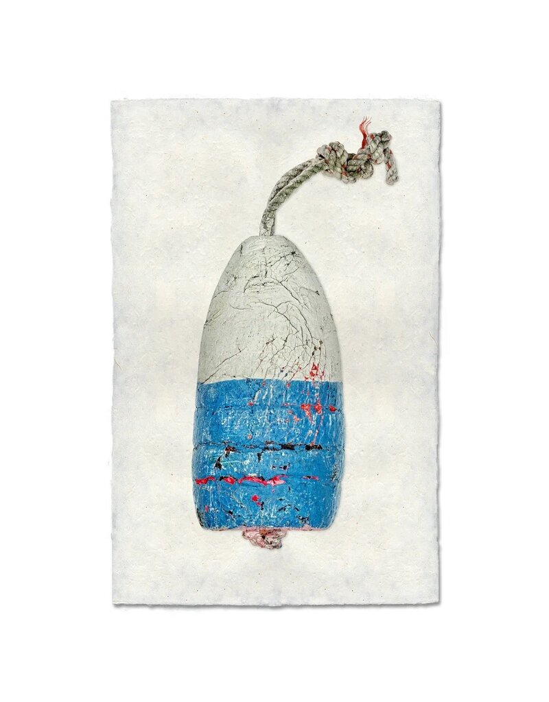 Barloga Studios Blue Bouy #1 Print with Rope & Steel Hanger