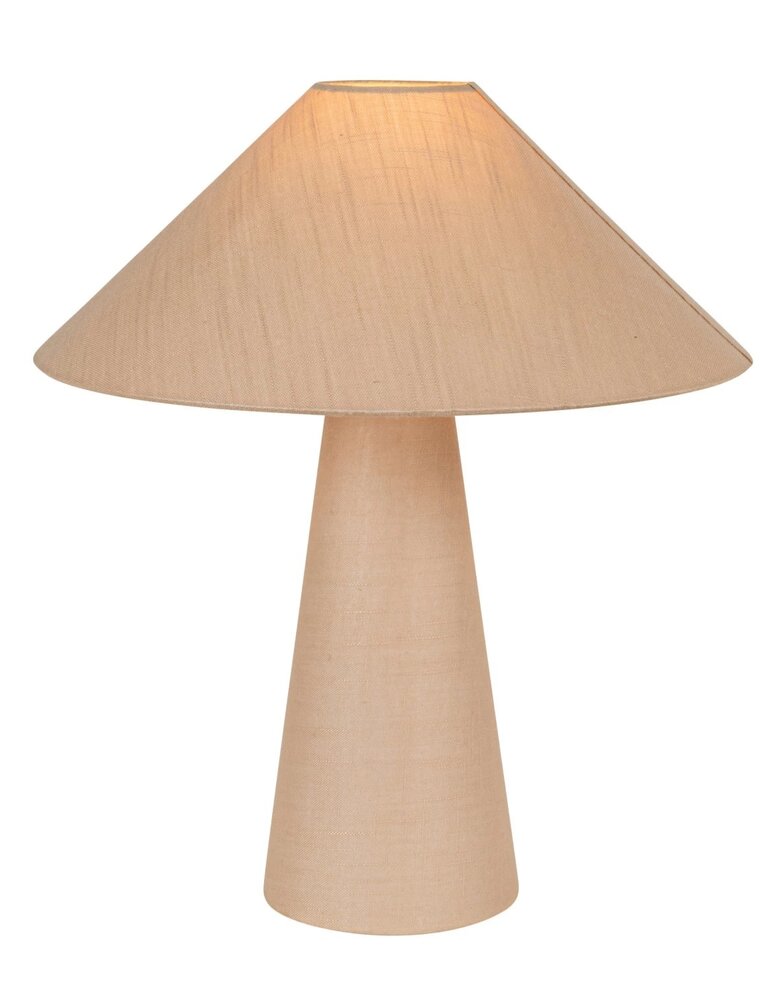 BoHo Linen Table Lamp w/ Linen Shade, Natural
