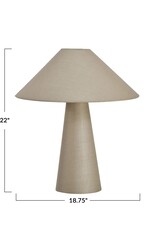 BoHo Linen Table Lamp w/ Linen Shade, Natural
