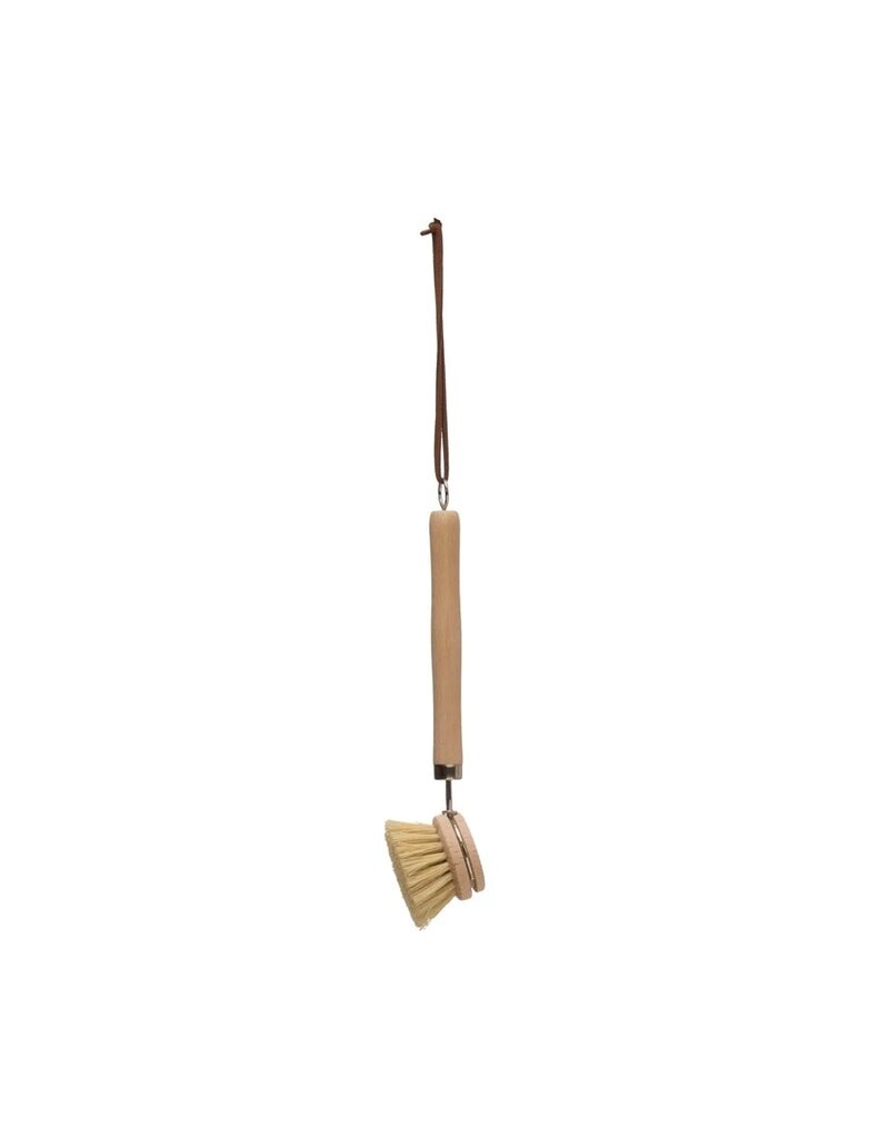 Daily Routines Dish Brush with Leather Strap