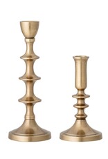 Dapper Home Set of 2 Antique Brass Metal Taper Holder