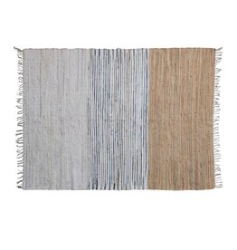 Shoreline 5' x 7' Grey & Tan Woven Cotton Rug