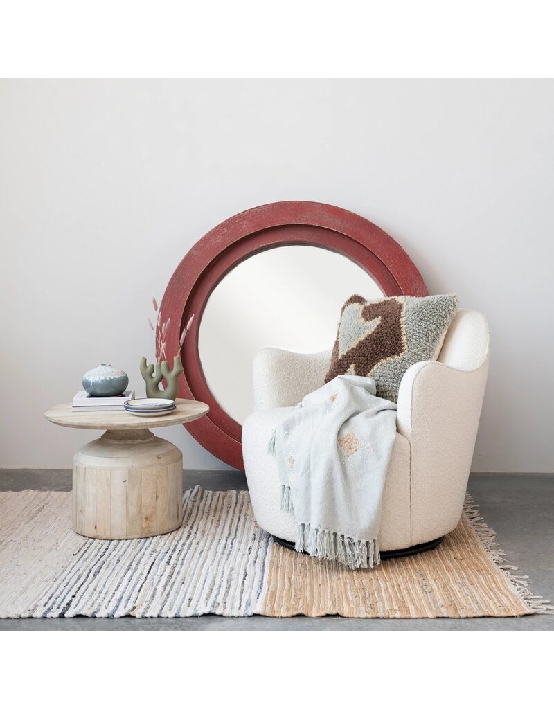 Shoreline 5' x 7' Grey & Tan Woven Cotton Rug