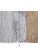 Shoreline 5' x 7' Grey & Tan Woven Cotton Rug