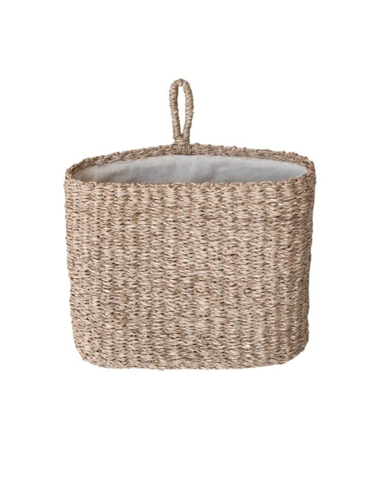 Daily Routines Hand-Woven Seagrass Wall Basket