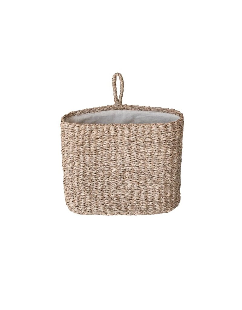 Daily Routines Hand-Woven Seagrass Wall Basket