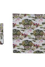 Set of 4 Printed Napkins - Farm Tree & Animals