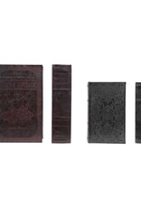 Dapper Home Set of 2 Faux Leather Book Storage Boxes