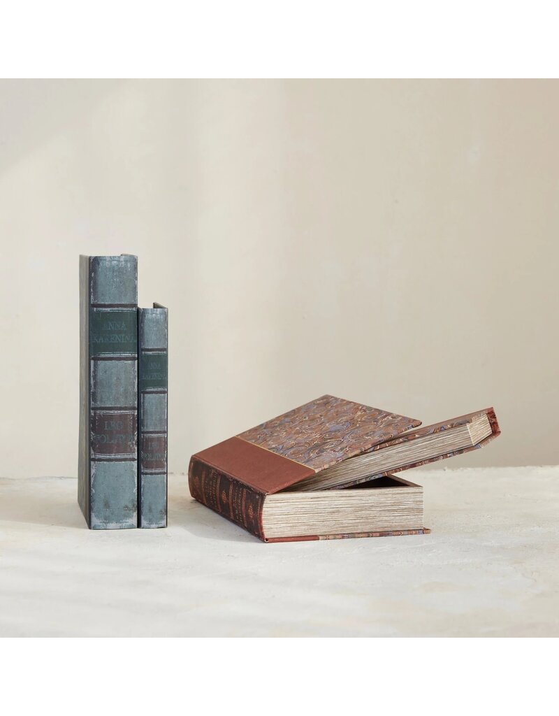 Dapper Home Set of 2 Canvas Book Storage Boxes