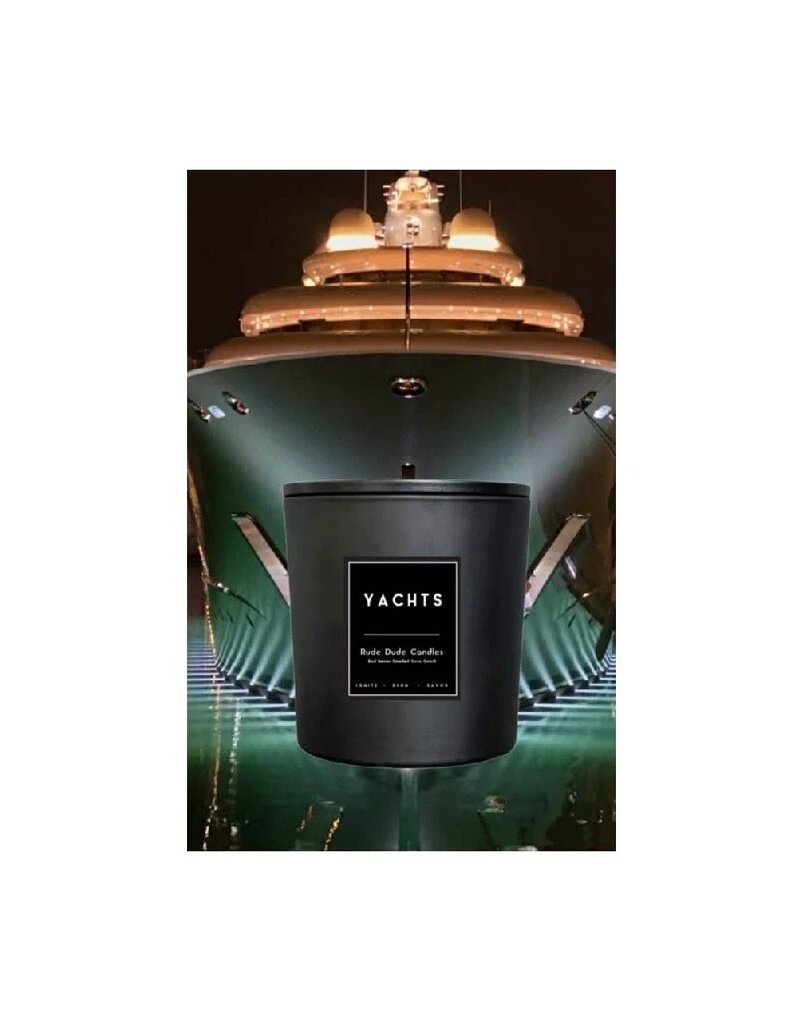 Rude Dude Men Yachts - Rude Dude Men Candle, 18oz