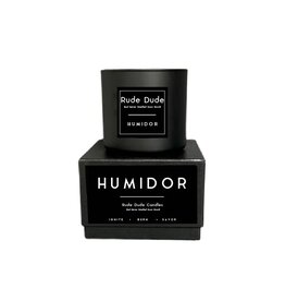 Rude Dude Men Humidor - Rude Dude Men Candle, 18oz