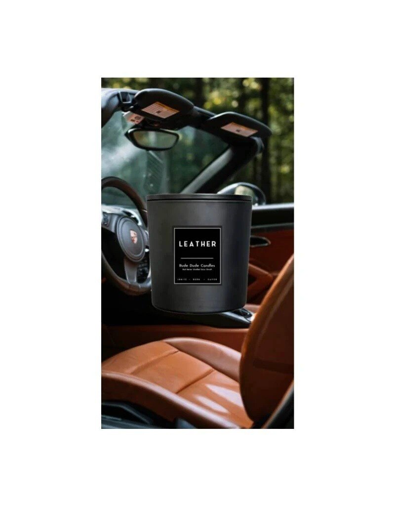 Rude Dude Men Leather - Rude Dude Men Candle, 18oz