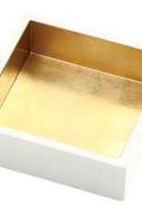 Caspari Cocktail Napkin Holder - Ivory