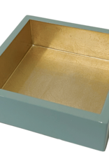 Caspari Cocktail Napkin Holder - Celadon