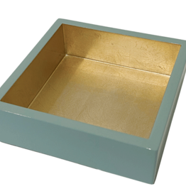 Caspari Cocktail Napkin Holder - Celadon