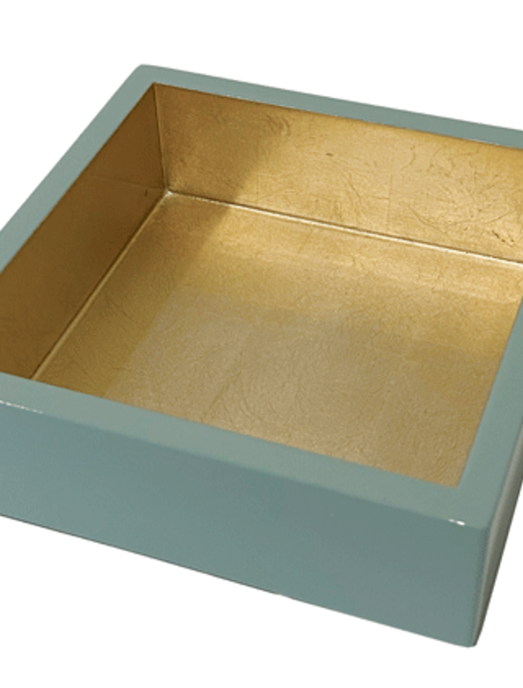 Caspari Cocktail Napkin Holder - Celadon